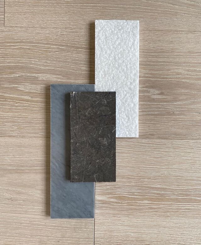 Going natural! ✌🏼#naturalstone 
#white #blue #black #wood #tile #design