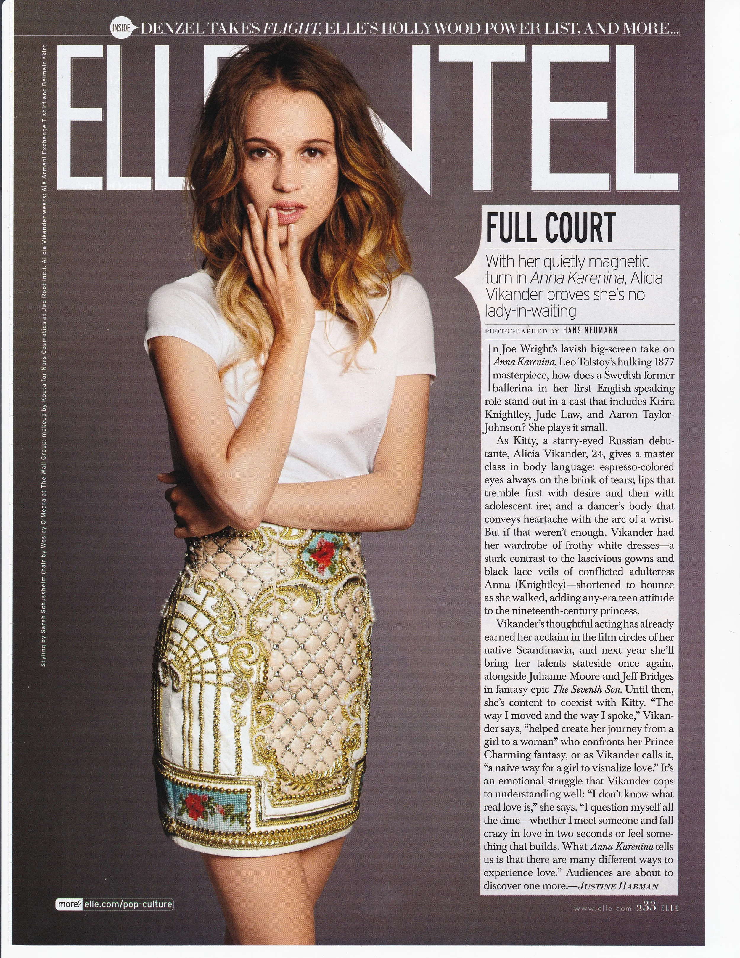 Alicia Vikander/ Elle us