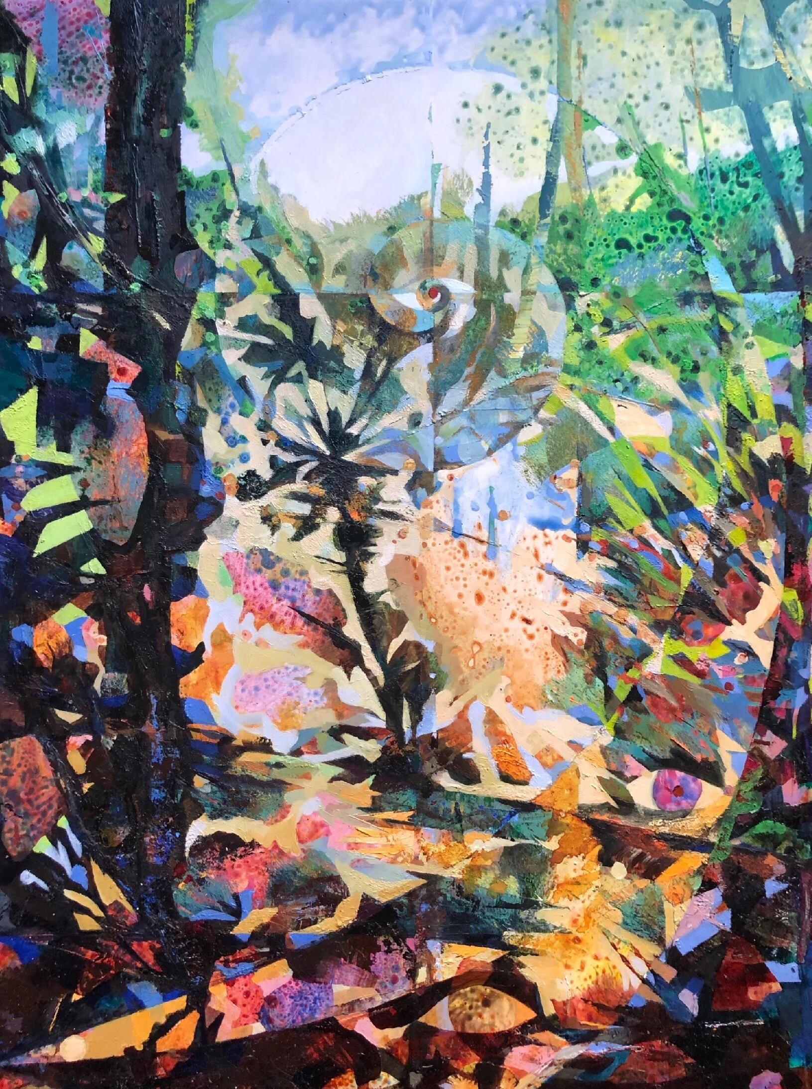 “animal dreams” 18”x24” acrylic and oil on wood panel