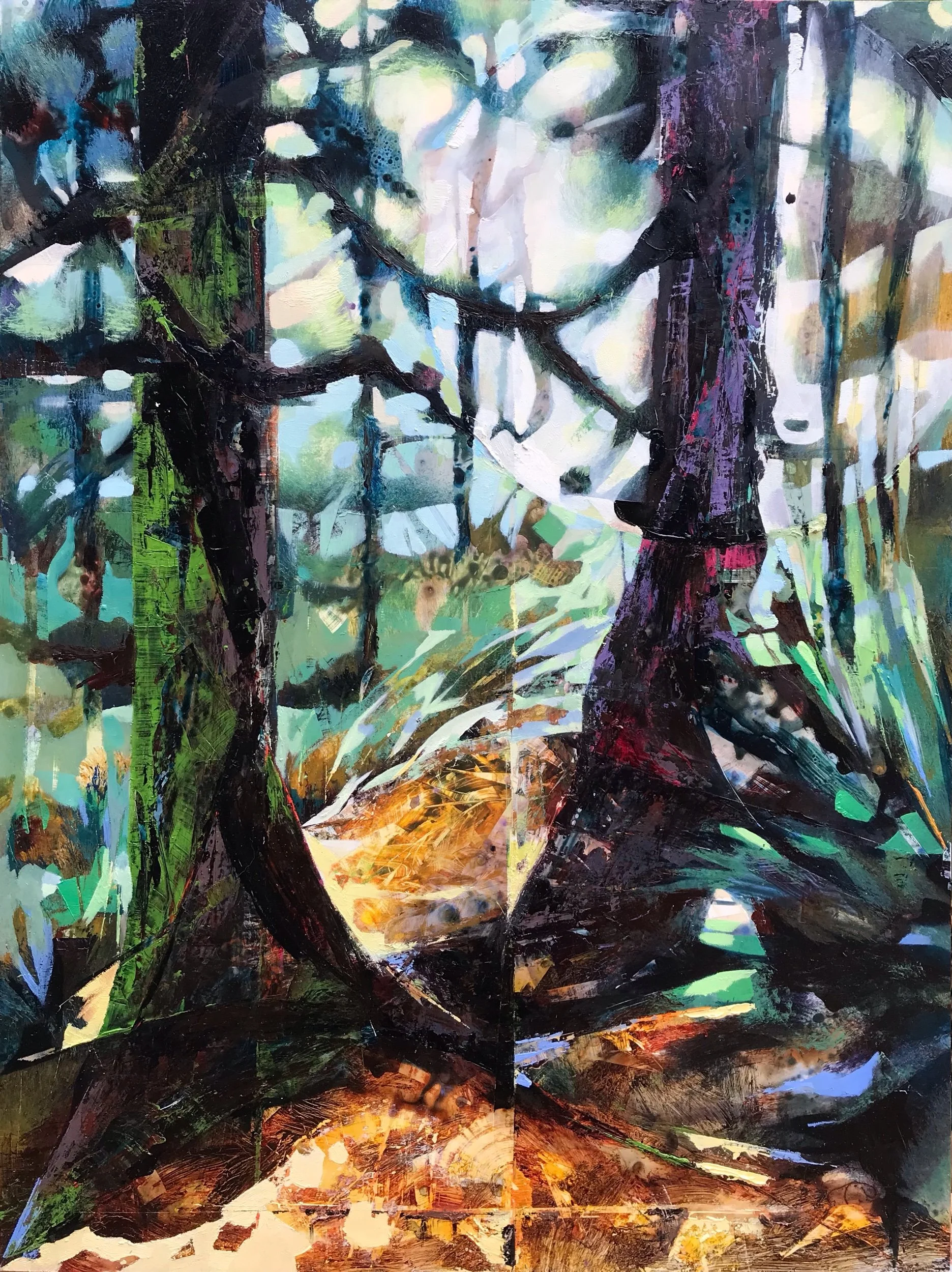 “gateway” 18”x24” mixed media on panel