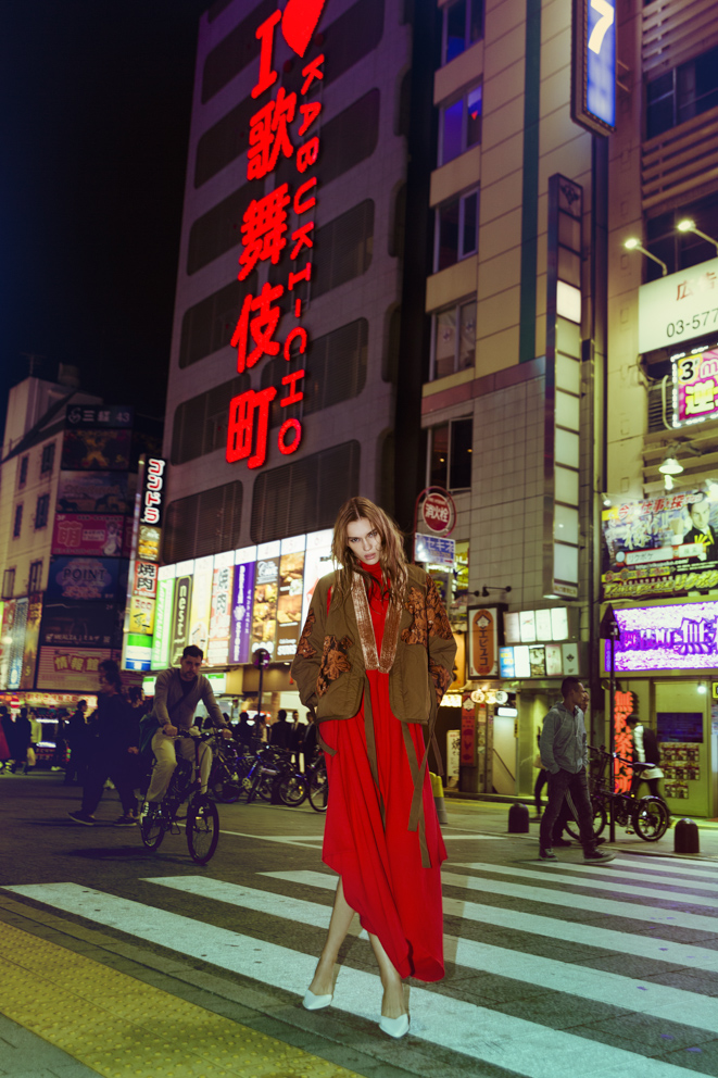 jacket 3.1 PHILLIP LIM knit dress & shoes STELLA MCCARTNEY