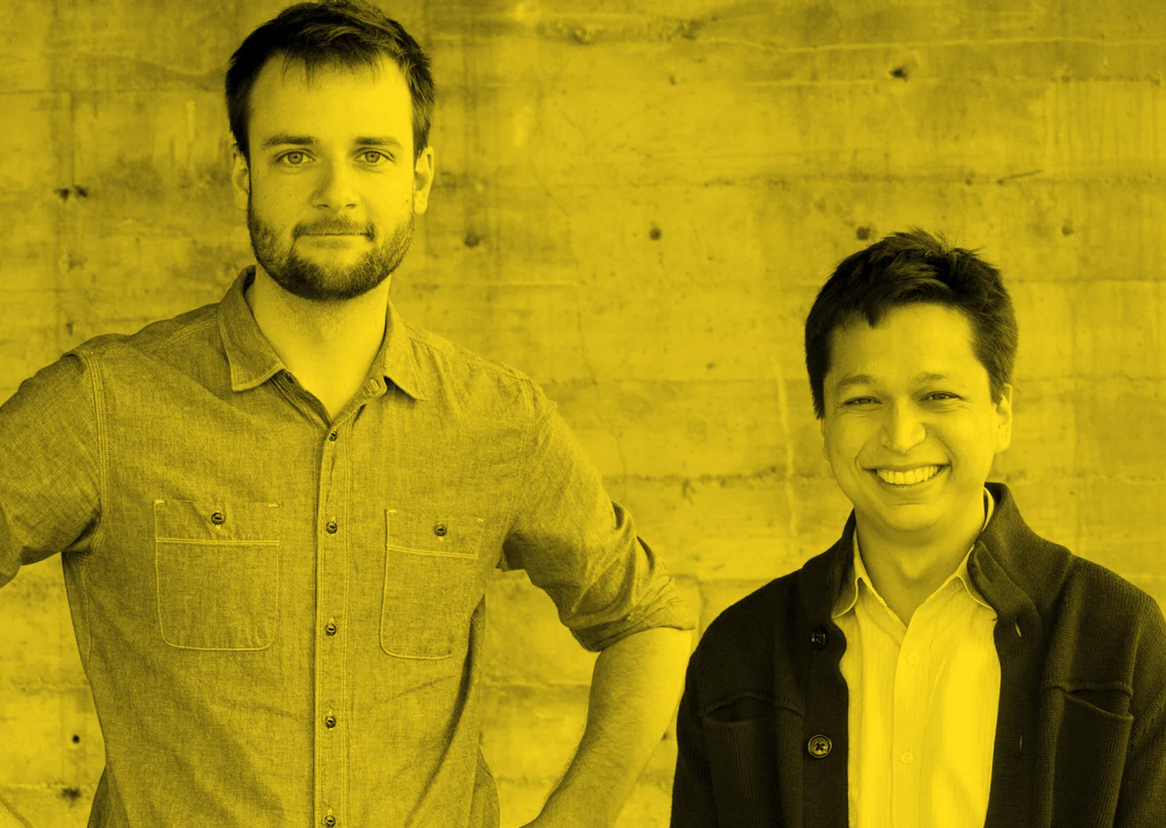 Evan Sharp e Ben Silbermann, i co-fondatori insieme a Paul Sciarra di Pinterest.
