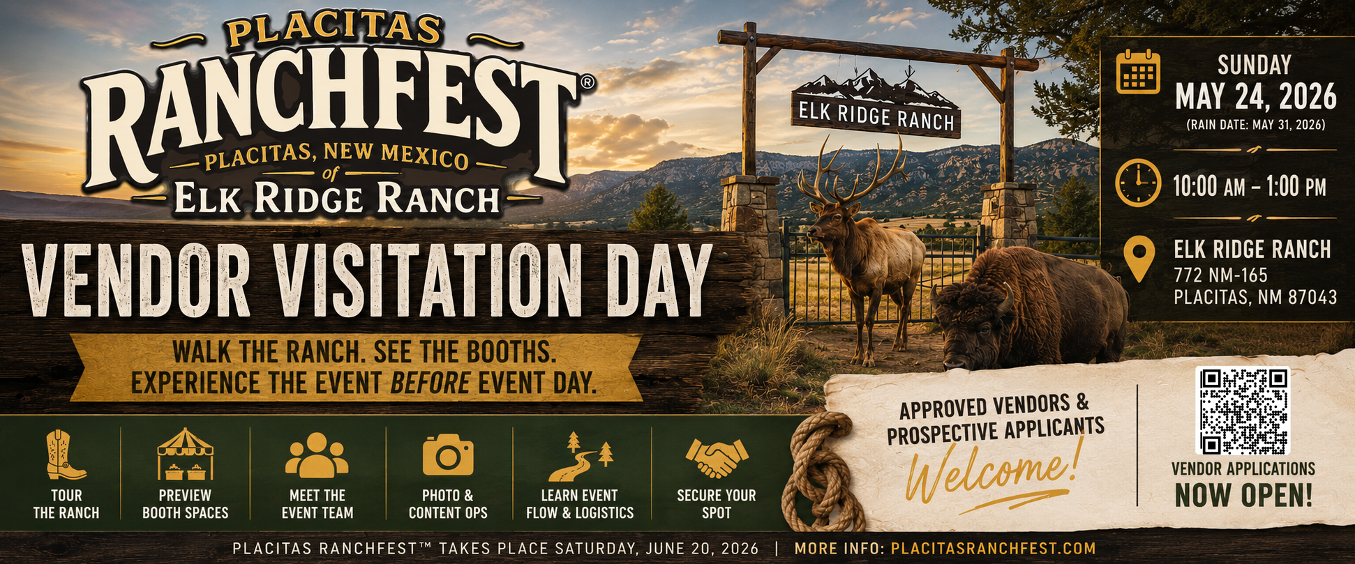 Placitas RanchFest™ Announces Vendor Visitation Day at Elk Ridge Ranch