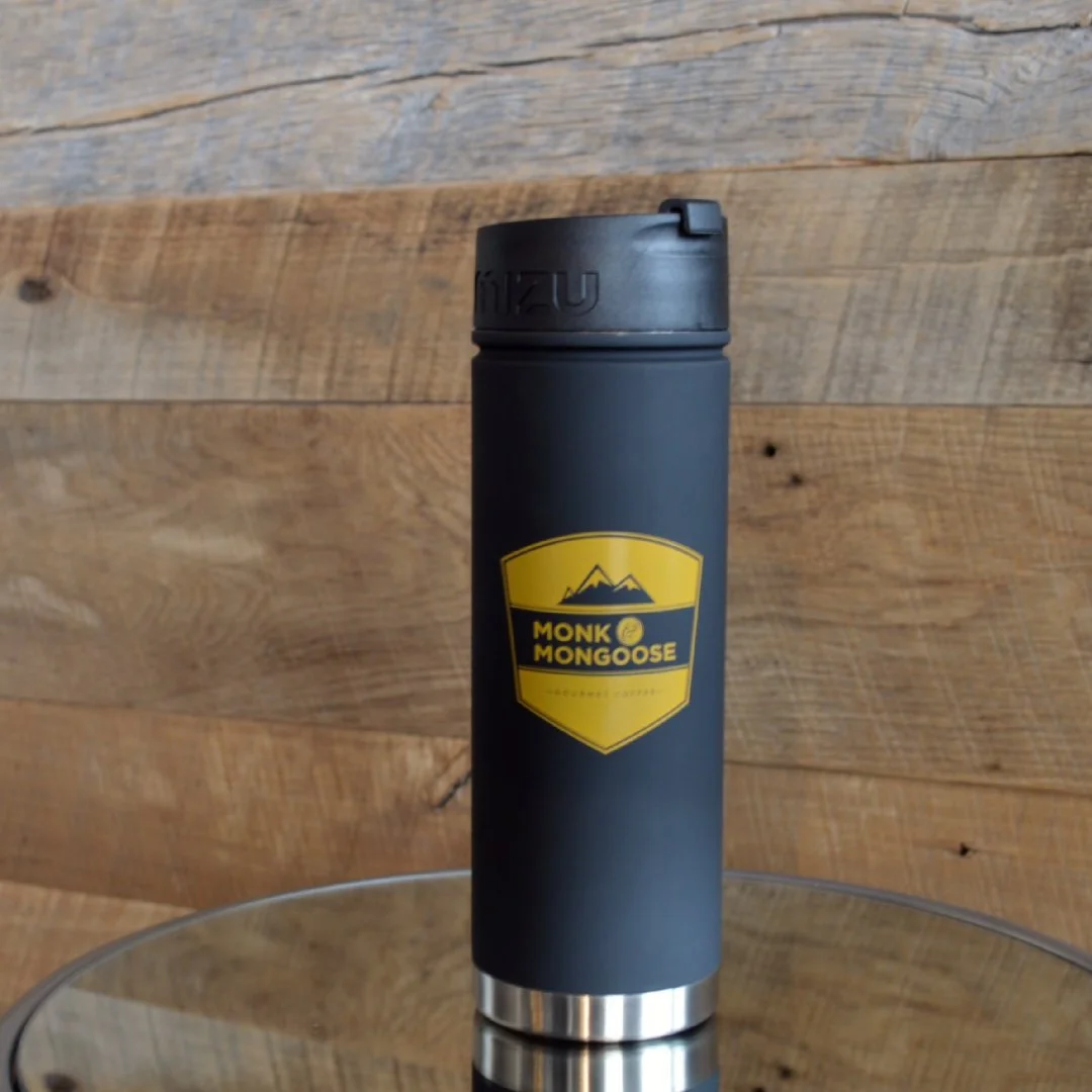 Black badge travel mug