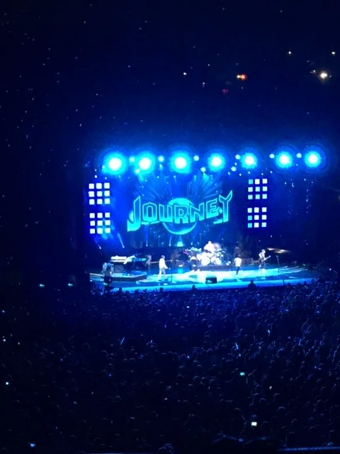 Journey brought a giant video screen that really added to the concert experience.
