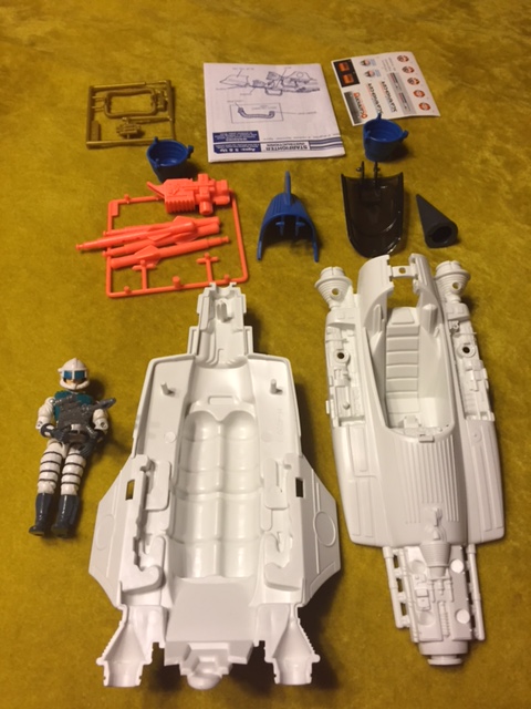 The contents of the box. The missiles had already been broken off their holder but everything else was untouched.