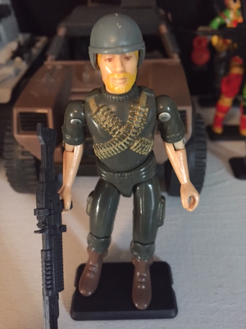 1982 G.I. Joe Machine Gunner Rock and Roll