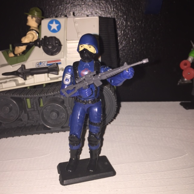 joe cobra trooper soldier rifle light blue action pack ACC ZN24 gi joe G.I 