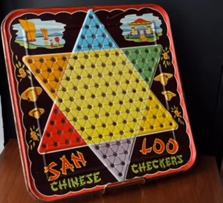 Chinese Checkers... It's like checkers except it isn't. In fact, it isn't even chinese at all. Chinese Checkers is of German origin called Sternhalma which can be played by two, three, four, or six people, played individually or with partners. 