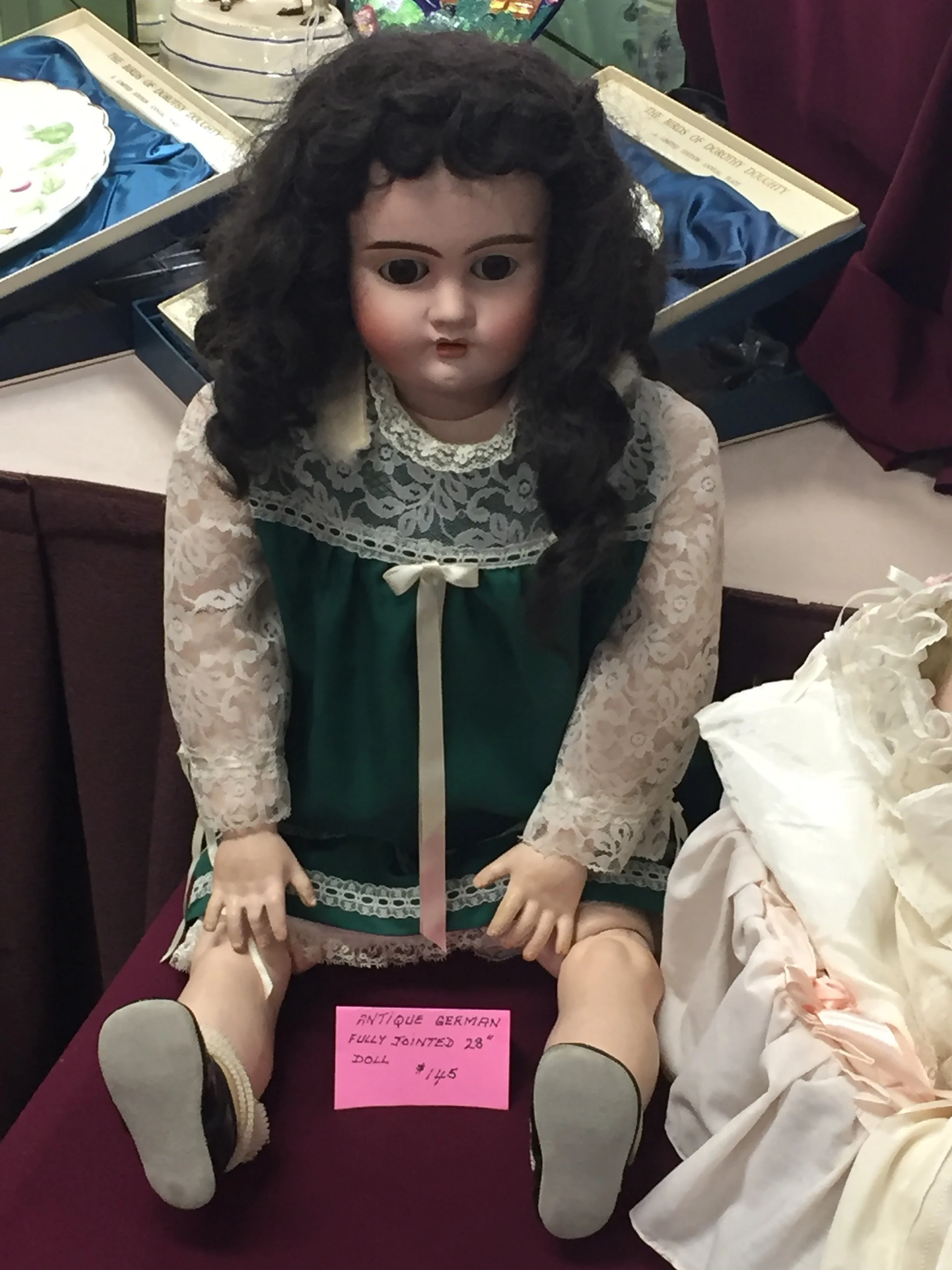 very good condition antique german doll. we talked about this doll on episode 18 of the when it was cool podcast.