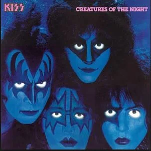 the original make-up clad creatures of the night album cover featuring space ace frehley on the cover... even though vinnie vincent was the new guitarist. but wait, it gets worse for poor Vinnie V...