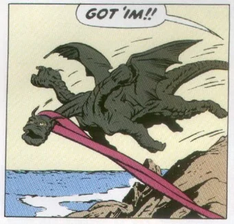 giant monsters were a popular comic book and movie theme at the time.