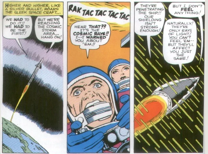 the time to worry about the cosmic rays is probably not when you are getting fried by comic rays.
