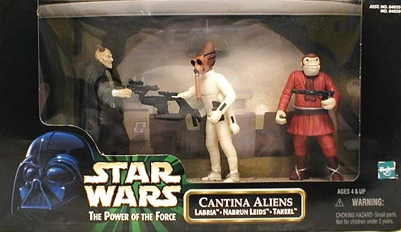 cantina aliens box set from the 1990's. Labria, Nabrun leids, and Takeel.