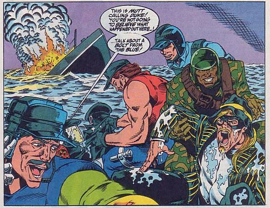 The last time we see The Headman in the Marvel comics series he is comedically getting pulled out of the ocean after his ship was sank.