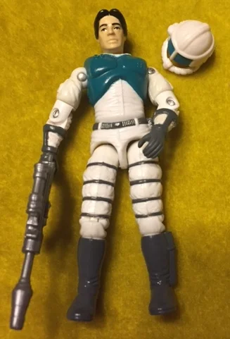 Sci-Fi is much plainer than he appears on the box art and then gun is totally different. the helmet also doesn't fit snug.