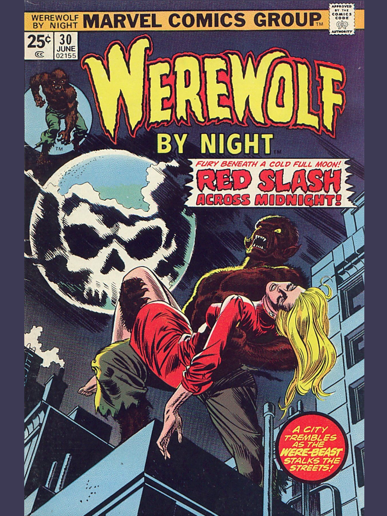 WEREWOLF BY NIGHT #1 COMIC BOOK COVER 11"x17" POSTER PRINT
