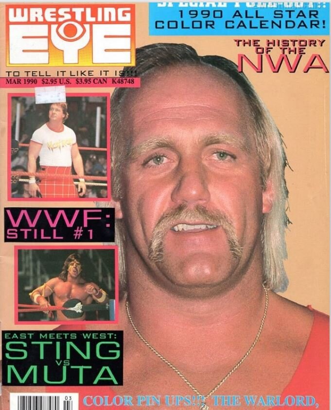 Mr Perfect Poster Wrestling EYE Magazine WWF WCW Hogan Aug 1991 