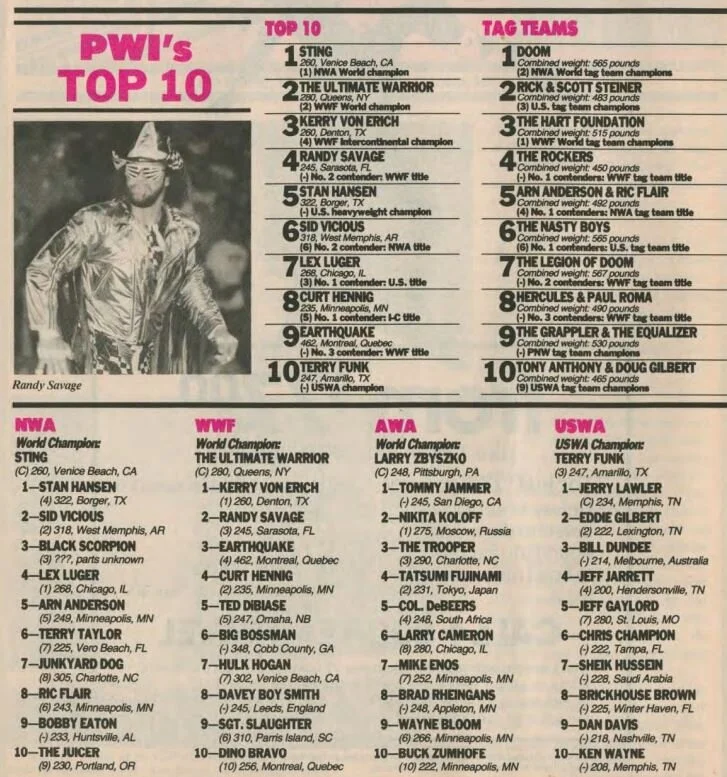 History of Wrestling - 1990 — When It Was Cool - Pop Culture, Comics ...