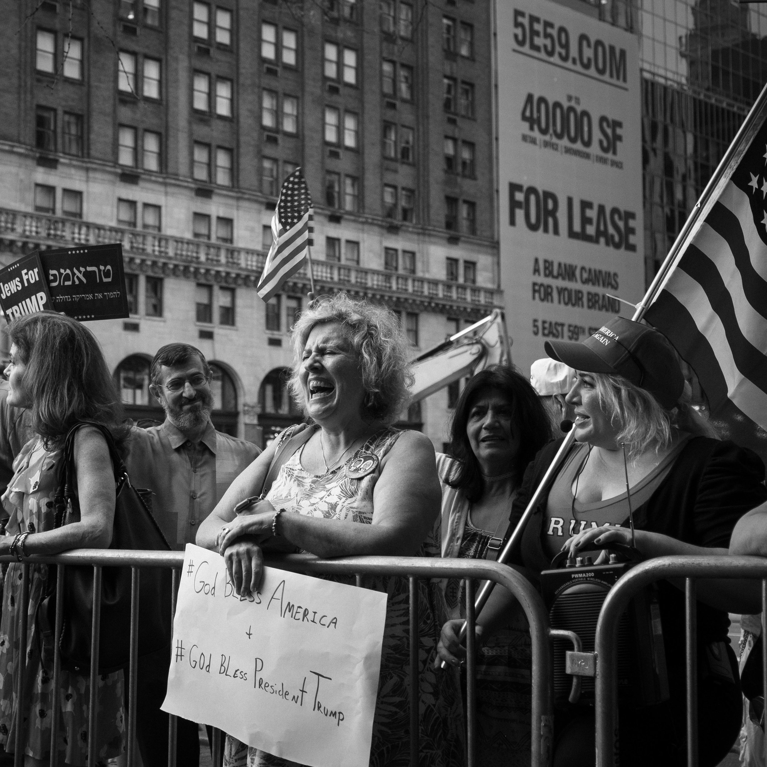 counterprotesters | trump tower | 2017