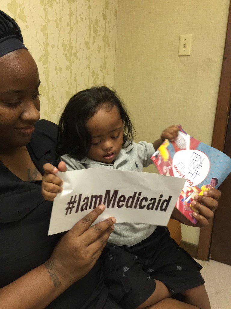  I have Hirschsprungs Disease and Down Syndrome. My Mom is home with me. Dad works. Medicaid is my insurance. #IamMedicaid 