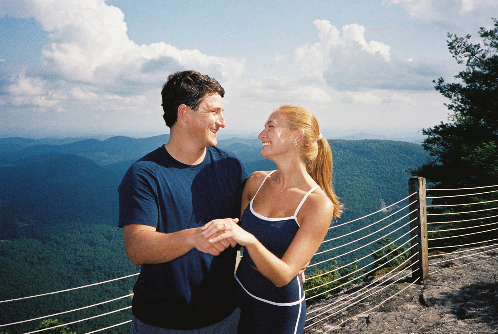 Whiteside Mountain proposal location in Cashiers North Carolina