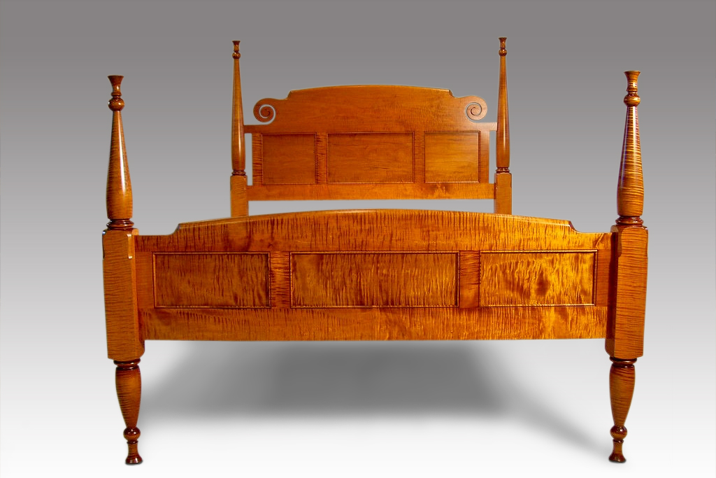 Curly Maple Bed