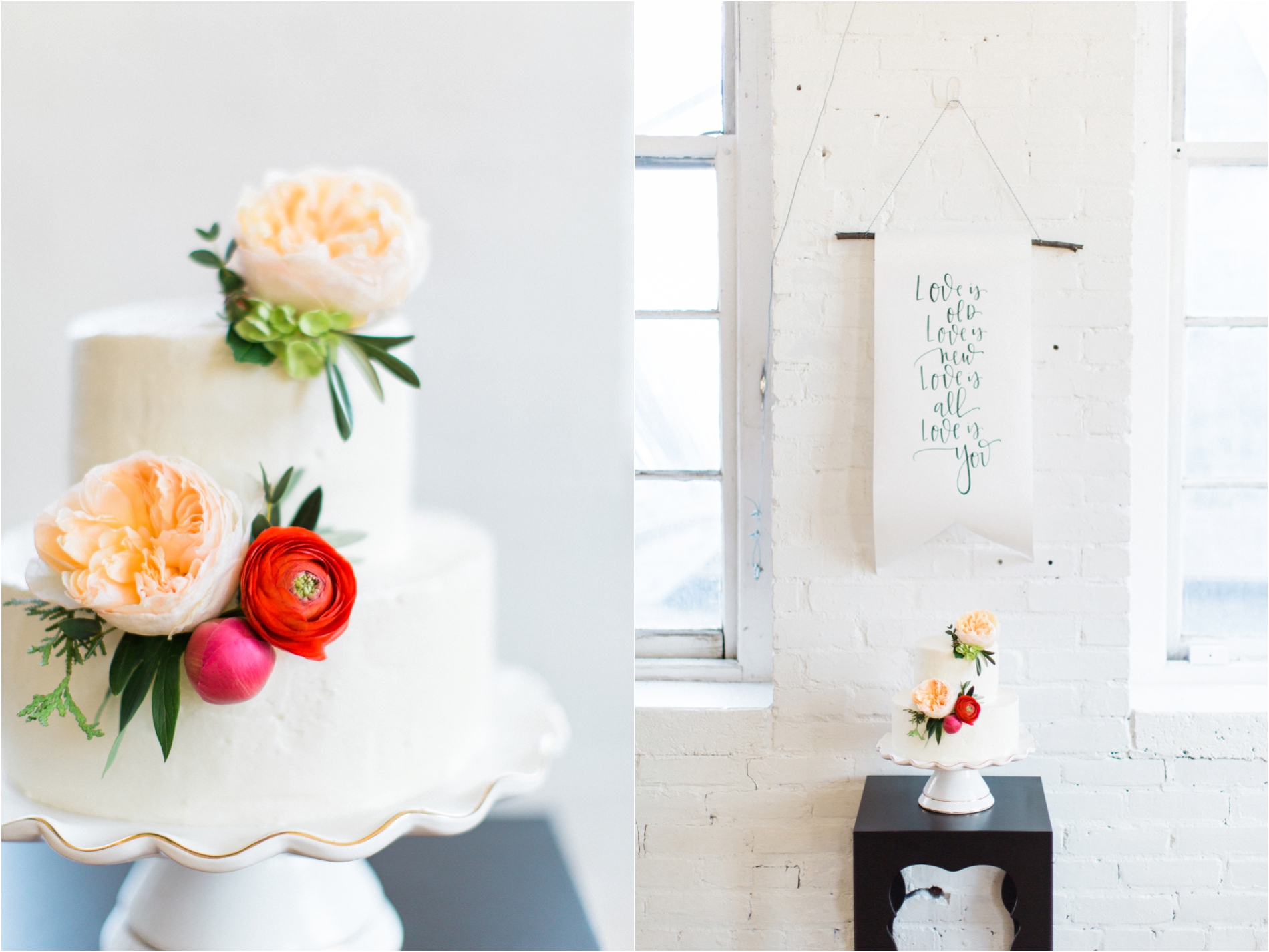 Grand Rapids, MI Floral Wedding Cake