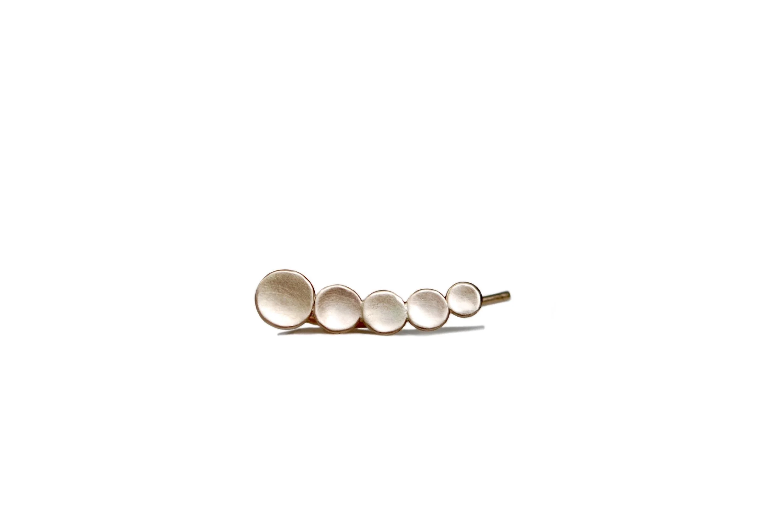 No. 179 Gold disc ear climber