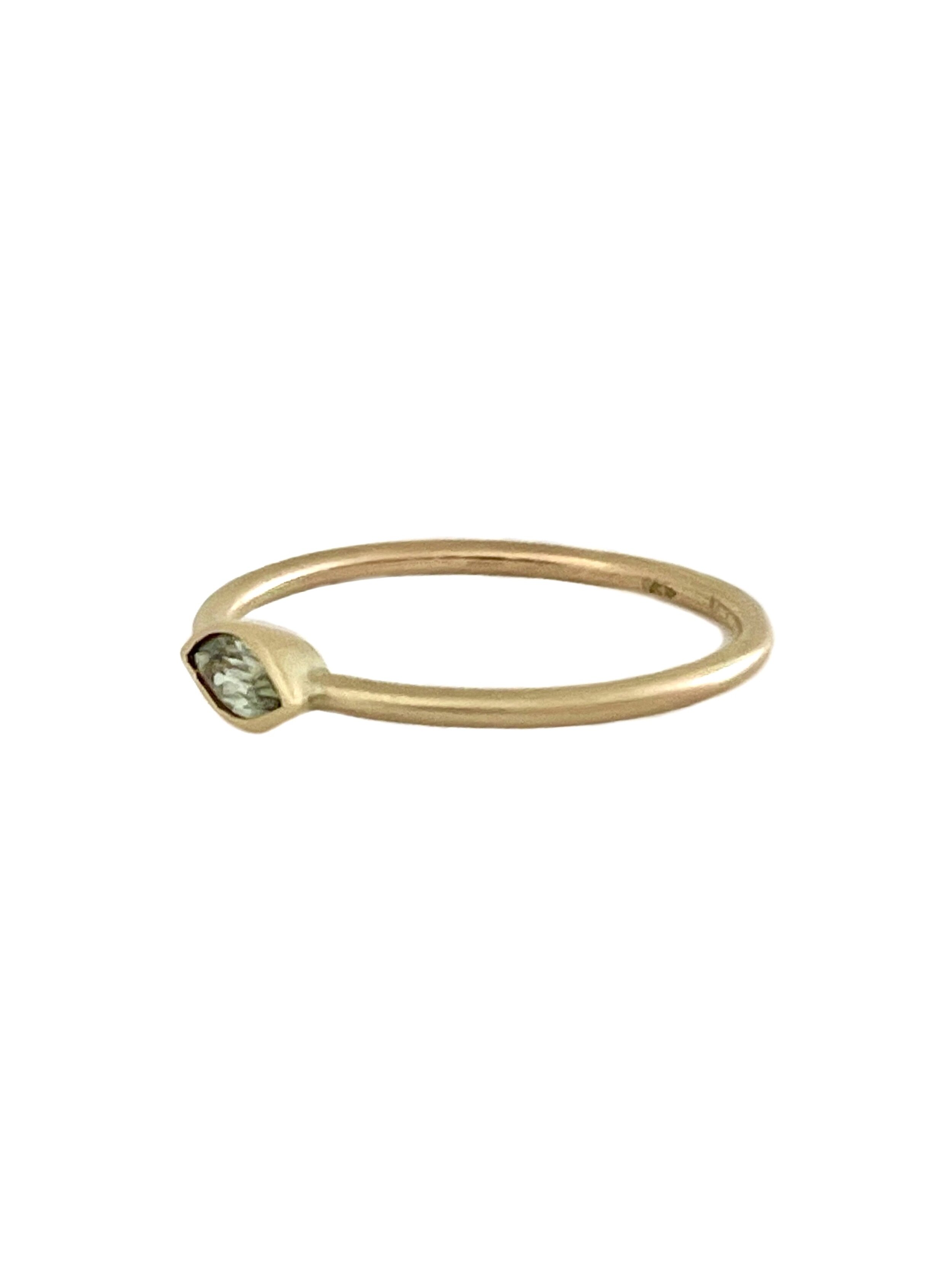 No. 273 Green sapphire marquise ring