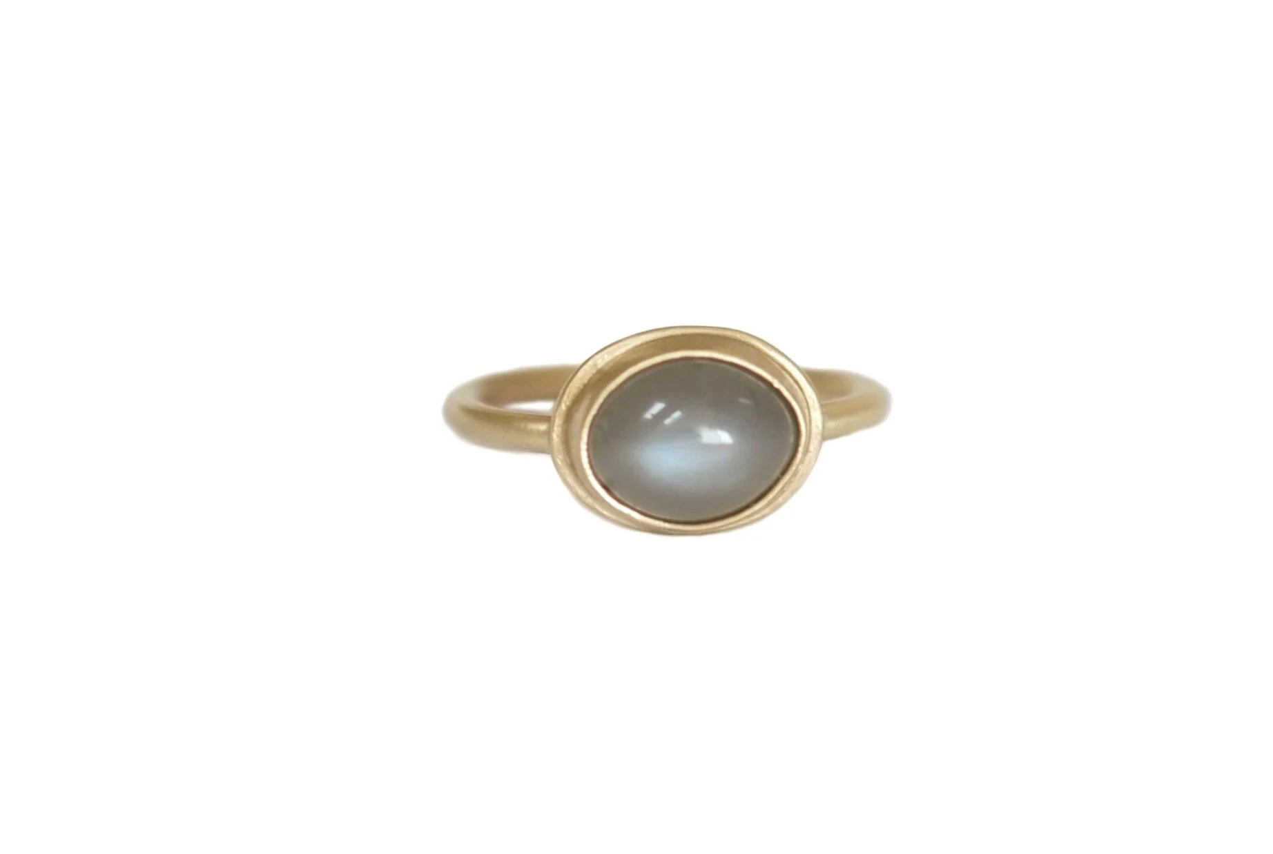 No. 268 Gray moonstone cabochon ring