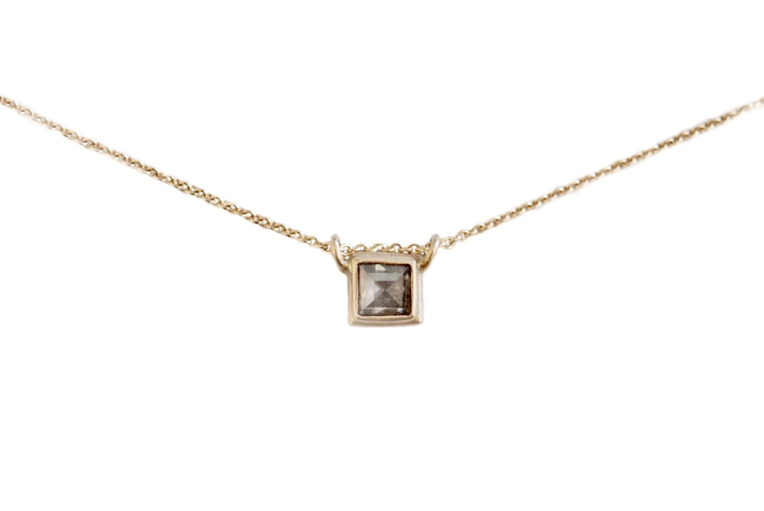 No. 275 Schoolbook salt-and-pepper diamond necklace