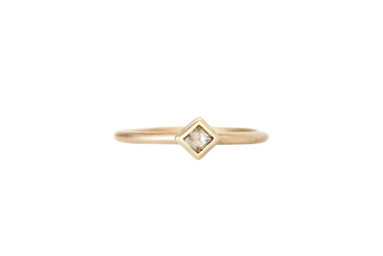 No. 266 Square rose cut diamond ring