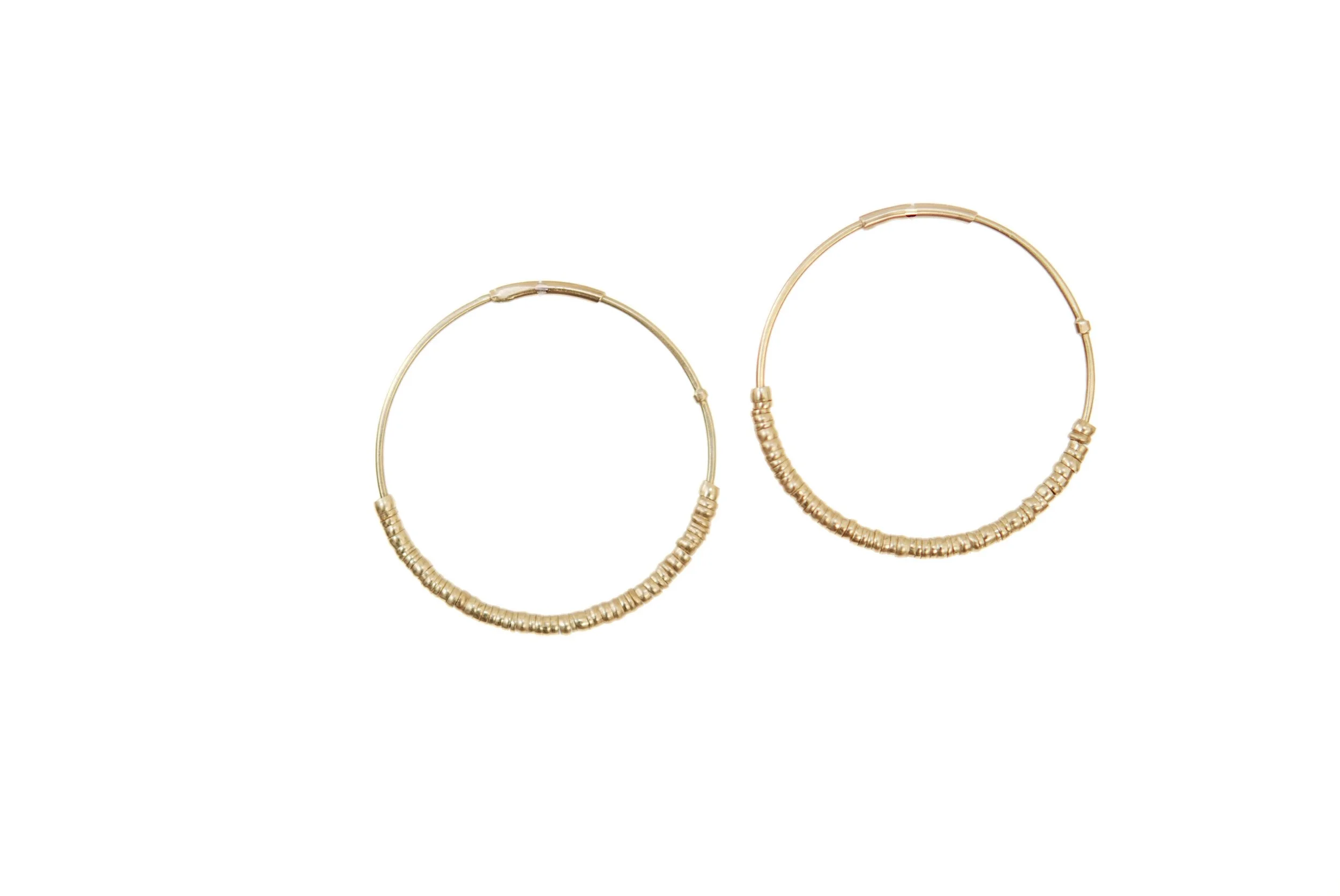 No. 246 Gold bead hoops