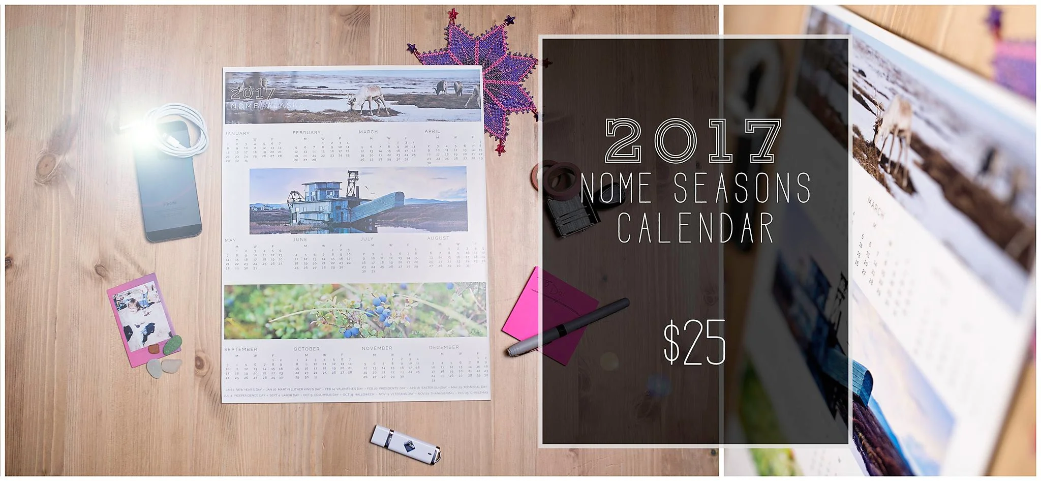 2017 Nome Seasons Calendar 