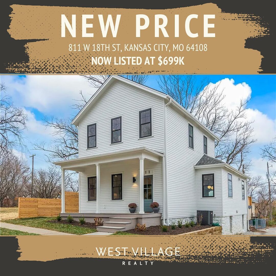 NEW PRICE 🏠 Two stunning properties have a new price! Don't miss your chance to own one of them! They won't stay on the market for long. Schedule your showing today ☀️
&bull;
&bull;
&bull;
&bull;
#priceimprovement #kchomes #kcrealestate