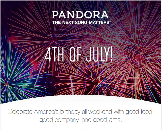 4th of July copy for DRM banner ads