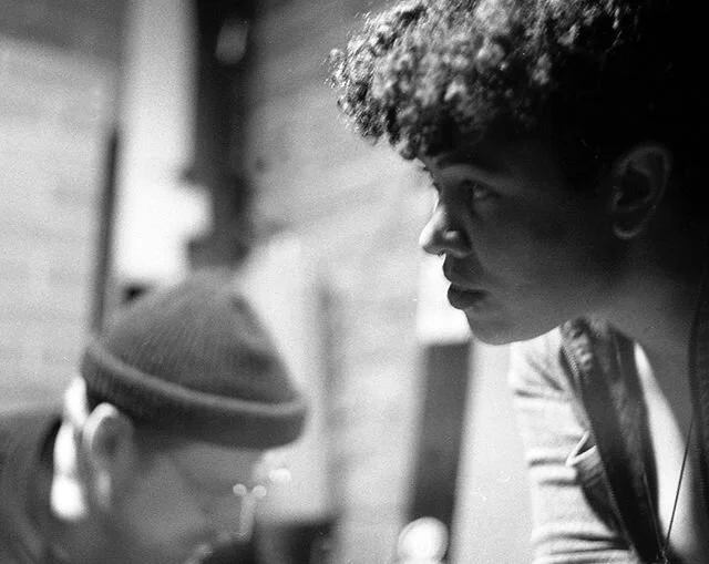 moments before @ghost_andthecity took the stage #noisepop #bw #blackandwhite #ilford #shootfilm #leica