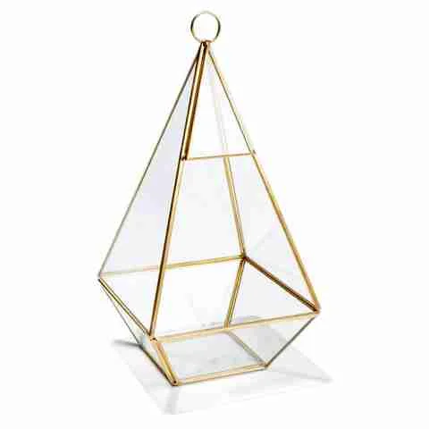 Gold Glass Terrarium