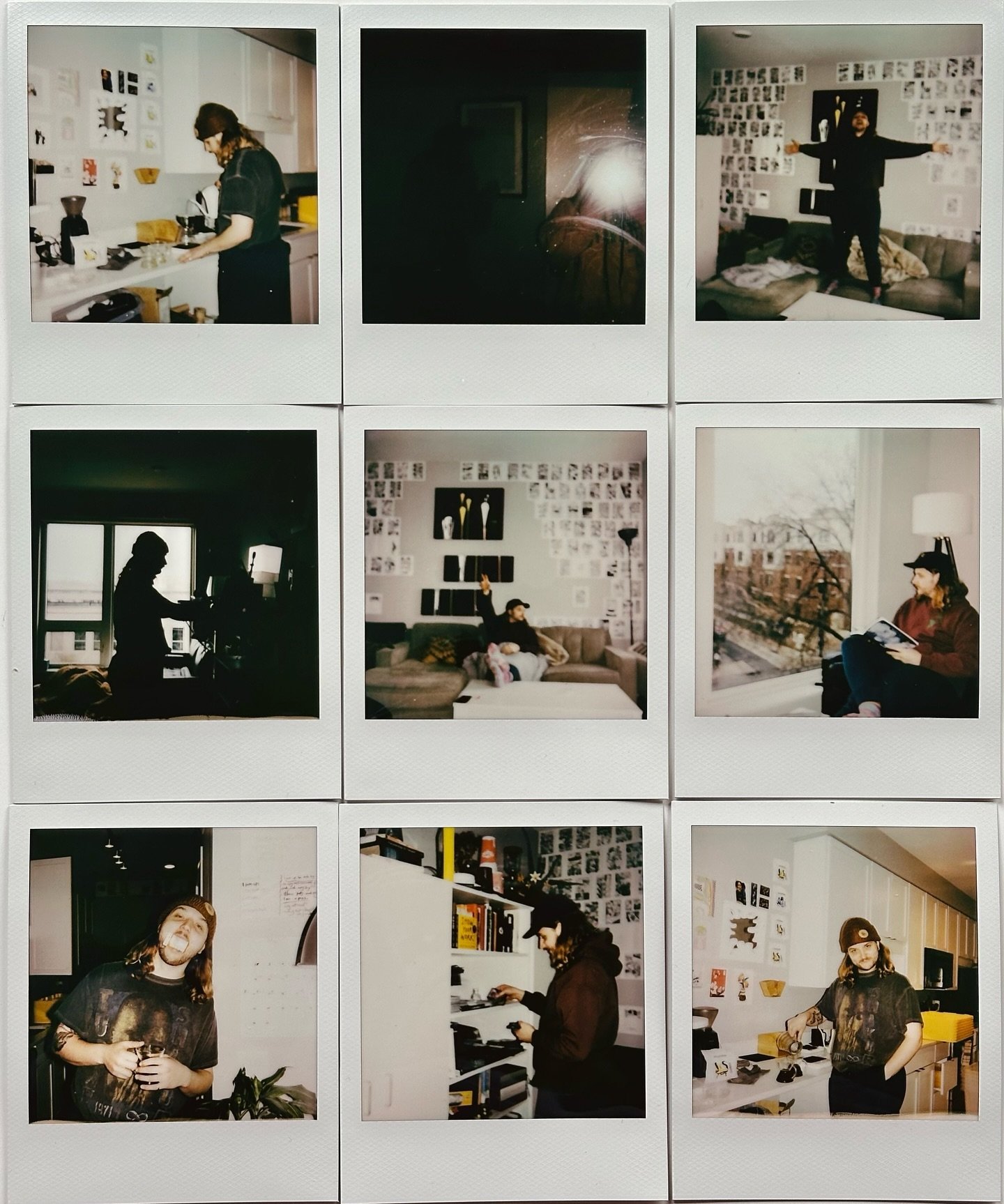 took some moving-week polaroids of my love. these moments feel so full, these memories so meaningful, in the truest sense of the word. these walls contained so much, and his soul now, too. as he leaves the key on the counter for the next lucky reside