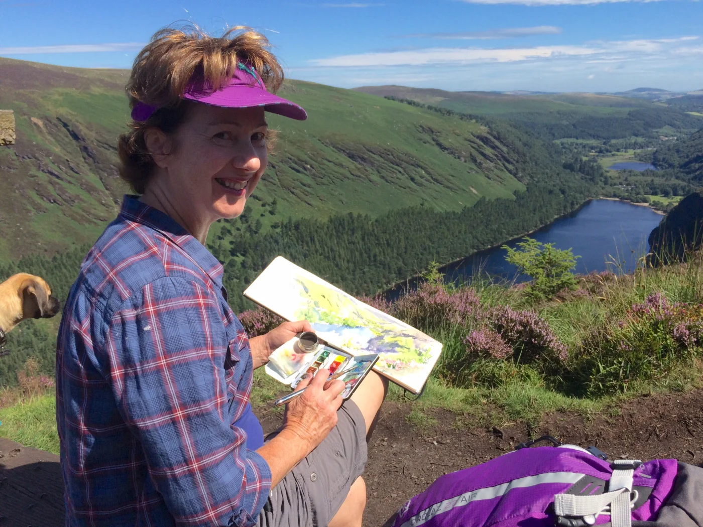 Brenda Malley en plein air