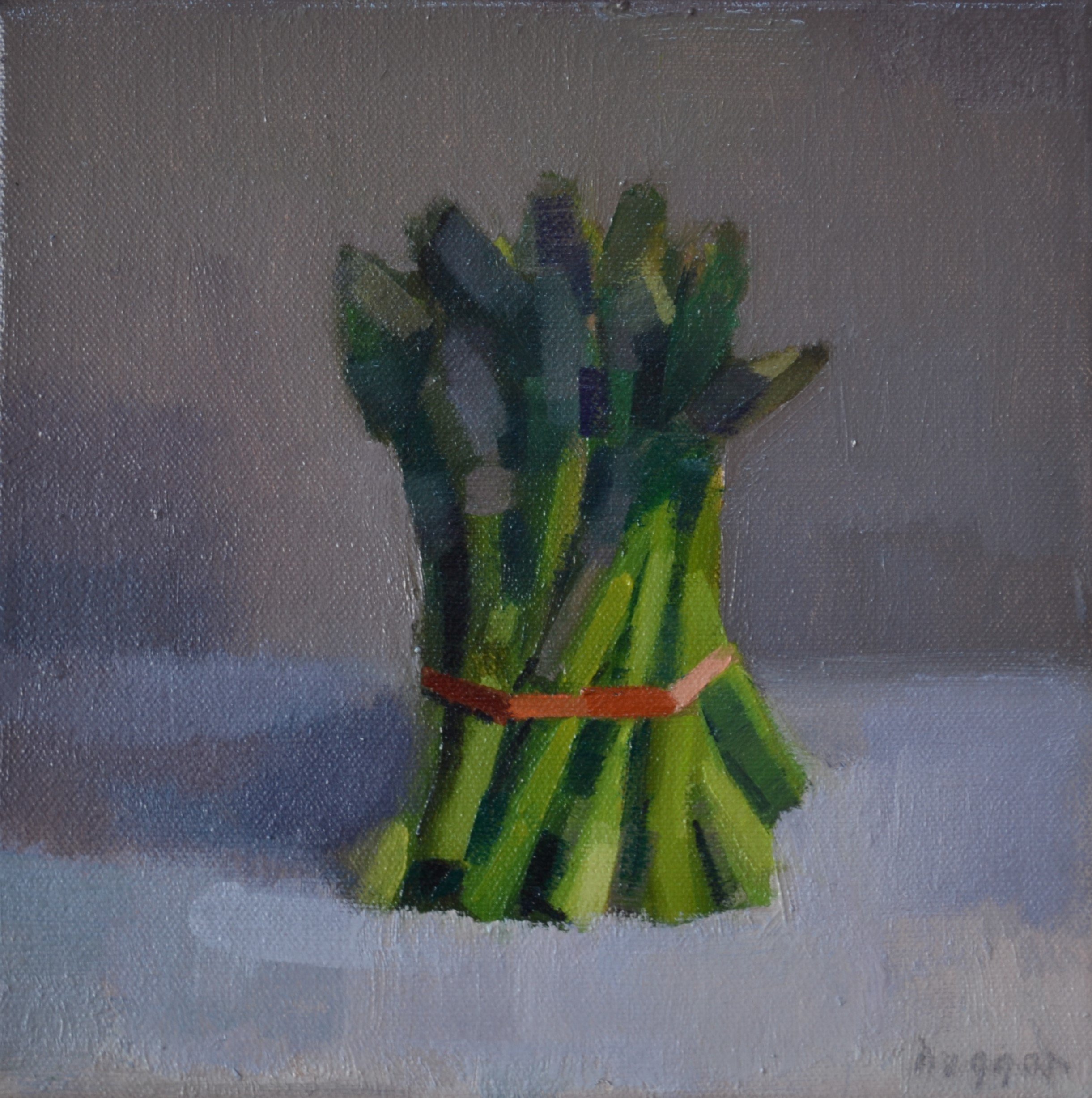 Asparagus tips 20 x 20 cm oil on canvas.JPG