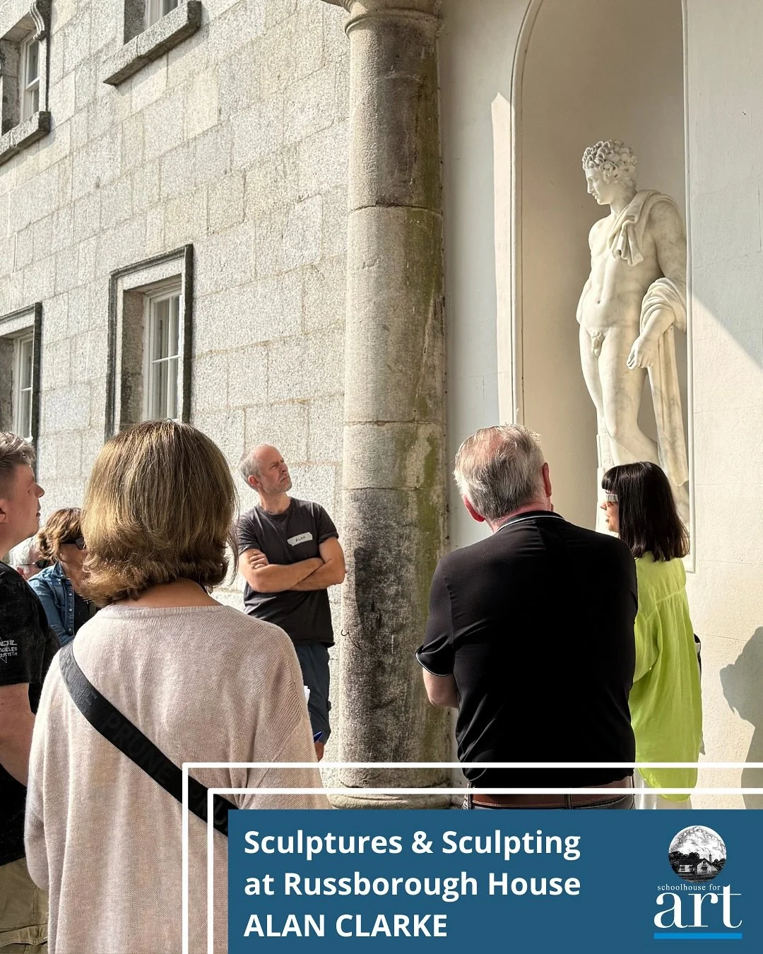 Huge congratulations to all the students who took part in our 3-day Sculptures &amp; Sculpting Workshop at Russborough! 🎨✨ 

After a fascinating tour, everyone rolled up their sleeves to create incredible life-size portraits from a live model.

A sp