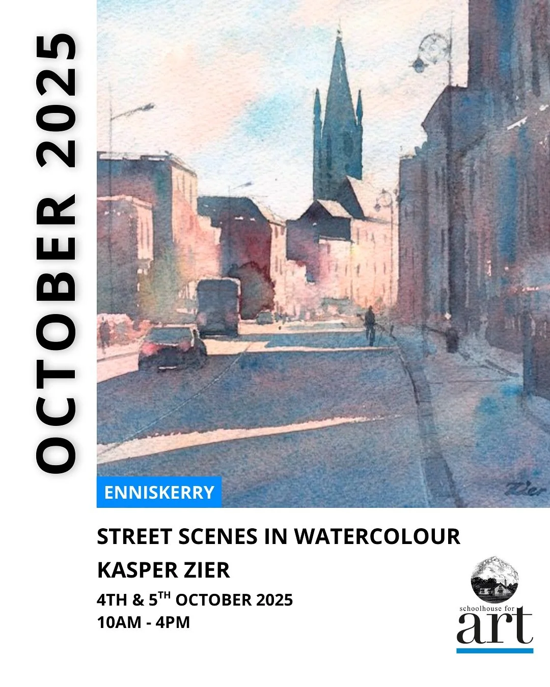 Ever wanted to capture the atmosphere of a street scene in watercolour? 🎨

This October, Kasper will demonstrate how to break down a complex cityscape by simplifying shapes, perspectives, and values to create a strong foundation for a successful pai