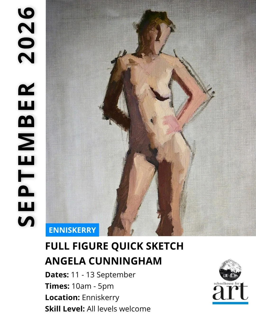 Ready to sharpen your eye and paint with more confidence? 👀🎨

Join Angela Cunningham for a three-day figure drawing and painting workshop, working directly from a live model in a series of focused 20&ndash;40 minute poses. You&rsquo;ll build your f