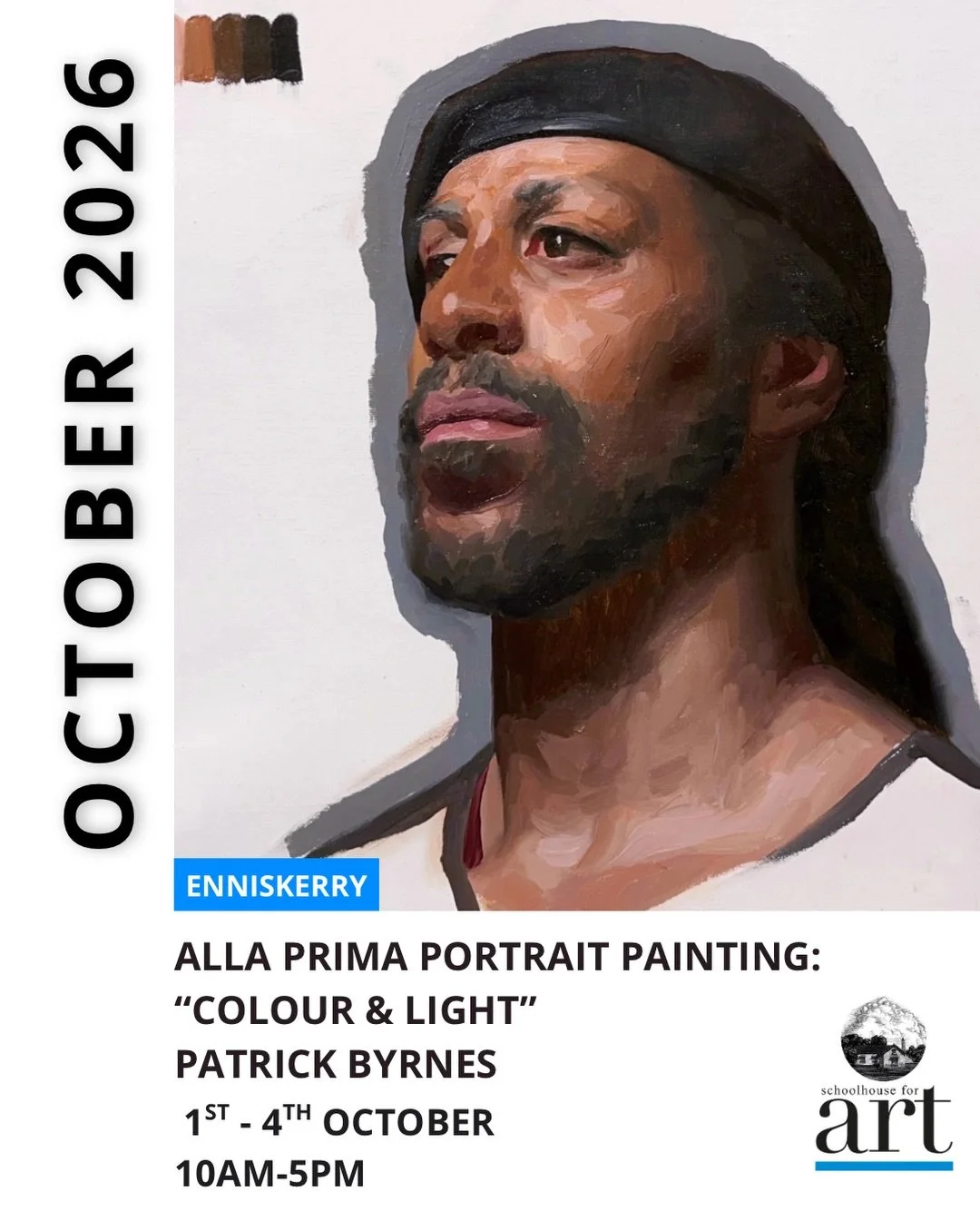 Delighted to be welcoming Patrick Byrnes back for the second time this year for Alla Prima Portraiture Painting: &ldquo;Colour &amp; Light&rdquo; ✨

Learn to paint a portrait that feels alive not just accurate, but full of light and personality. That
