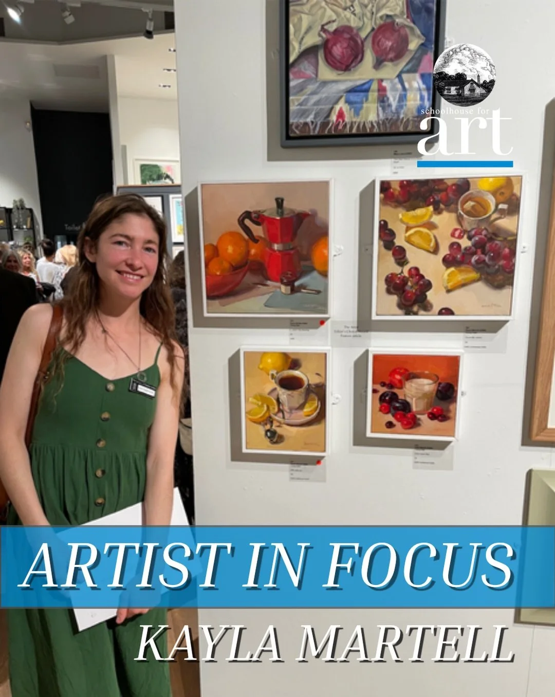 Building community and celebrating stories sits right at the heart of what we do 🫶

Our Artist in Focus for September is the incredibly talented @kmmartellart ✨👏

Kayla has been part of the Schoolhouse family for many years now, first as a student 