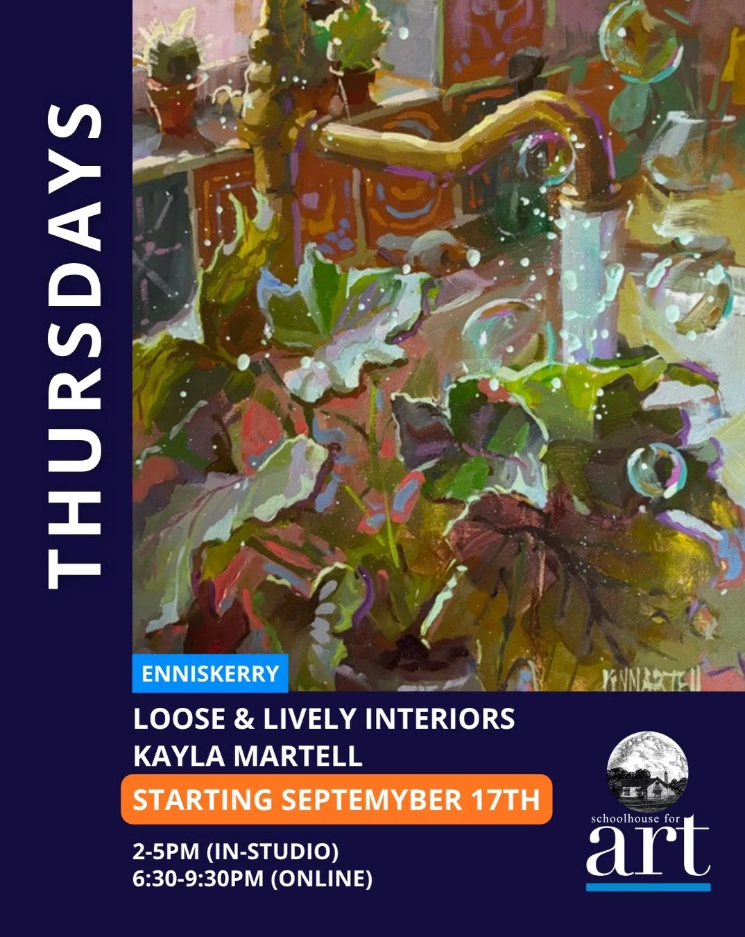 ❤️👀If you&rsquo;ve been looking for a class that helps you fall in love with every brushstroke, this is it. &ldquo;Loose &amp; Lively Interiors&rdquo; is all about finding the magic in the everyday. As you can see from Kayla&rsquo;s own work she rea