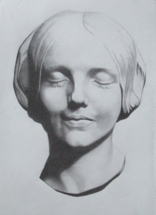 Nicholas Benedict Robinson - L'Inconnue de la Seine Bargue Pencil on Paper 2011.jpg