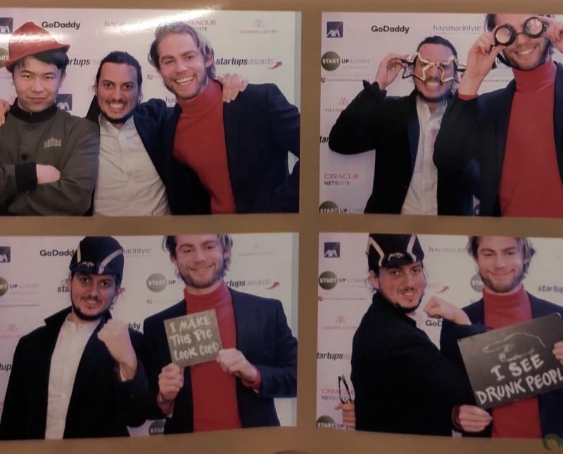 The team at the Annual Startups.co.uk award ceremony